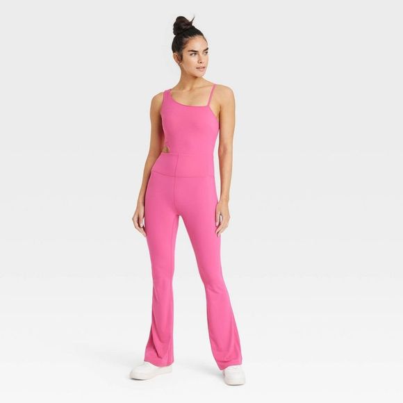 JoyLab Pants & Jumpsuits Womens Asymmetrical Flare Bodysuit Joylab